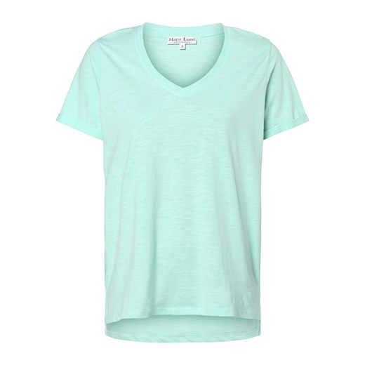 Marie Lund T-shirt damski Kobiety Dżersej miętowy jednolity ze sklepu vangraaf w kategorii Bluzki damskie - zdjęcie 153140900