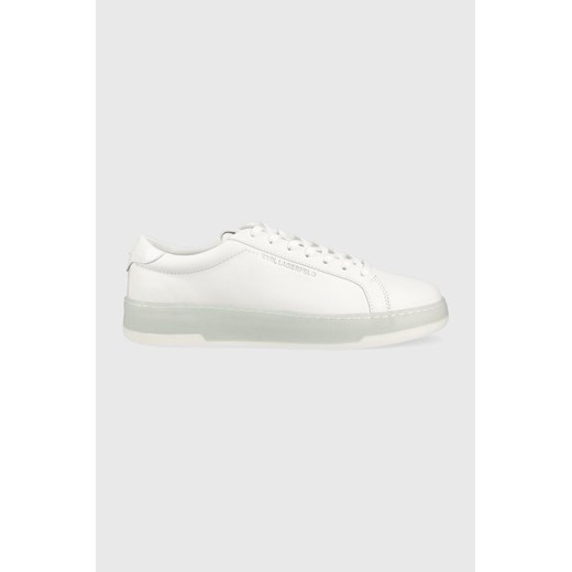 Karl Lagerfeld sneakersy skórzane KOURT III kolor biały KL51515 ze sklepu ANSWEAR.com w kategorii Buty sportowe męskie - zdjęcie 153144434