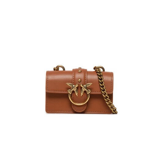 Pinko Torebka Love Micro Simply AI 22-23 PLTT 1P22XN Y5H7 Brązowy Pinko uniwersalny okazyjna cena MODIVO