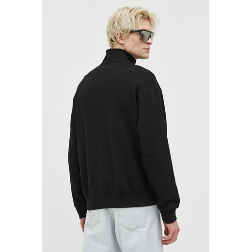 HUGO bluza bawełniana męska kolor czarny z aplikacją XL ANSWEAR.com