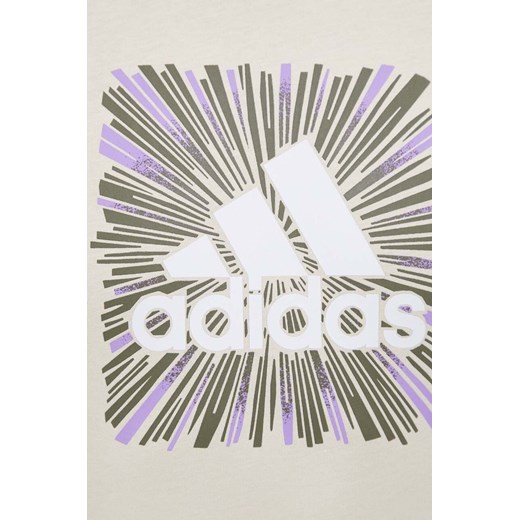 adidas t-shirt męski kolor beżowy z nadrukiem XL ANSWEAR.com