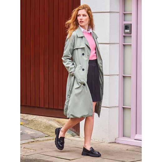 GATE Klasyczny długi trencz z długimi rękawami 36 Gate 38 gateshop