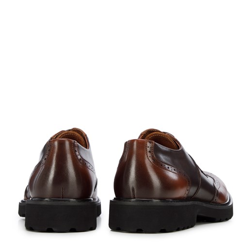Brązowe buty eleganckie męskie WITTCHEN wiązane