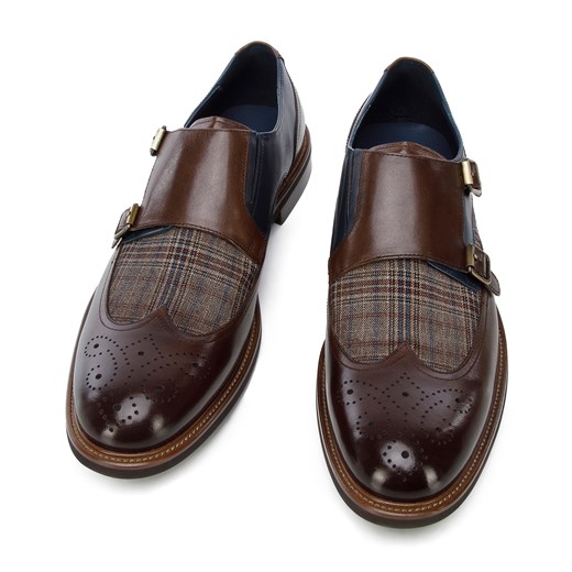Buty eleganckie męskie WITTCHEN z klamrą z tworzywa sztucznego