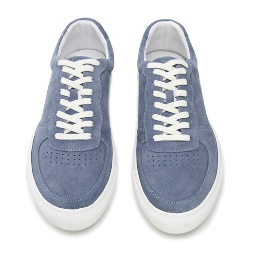 Męskie sneakersy zamszowe klasyczne niebieskie ze sklepu WITTCHEN w kategorii Trampki męskie - zdjęcie 153231992