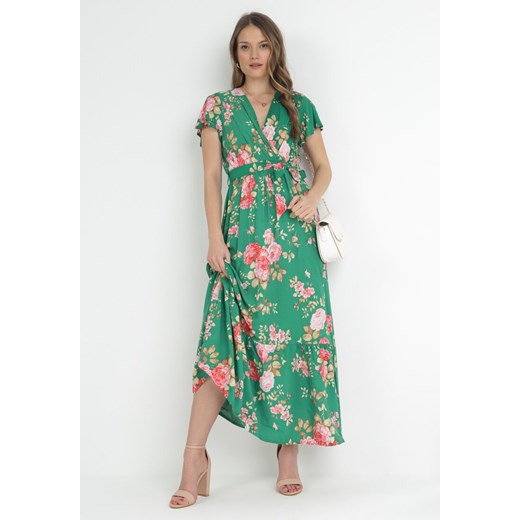 Zielona Sukienka Thellippe ze sklepu Born2be Odzież w kategorii Sukienki - zdjęcie 153232263