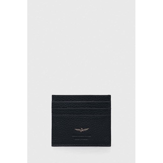 Aeronautica Militare etui na karty skórzane kolor granatowy Aeronautica Militare ONE ANSWEAR.com