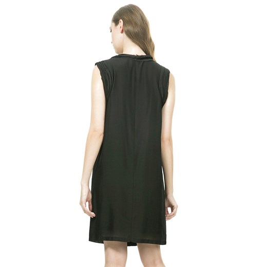 DESIGUAL Czarna sukienka warstwowy przód (34) Desigual 34 (XS) SUPELO