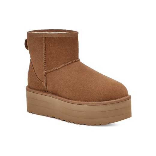 Skórzane botki "W Classic Mini Platform" w kolorze jasnobrązowym 41 okazja Limango Polska