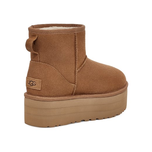 Skórzane botki "W Classic Mini Platform" w kolorze jasnobrązowym 40 Limango Polska okazyjna cena