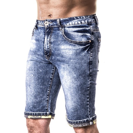 Spodenki męskie 5207 jeansowe ze sklepu Risardi w kategorii Spodenki męskie - zdjęcie 153278753