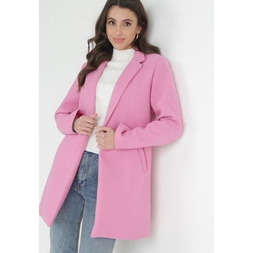 Różowy Płaszcz Alaile XL Born2be Odzież promocyjna cena