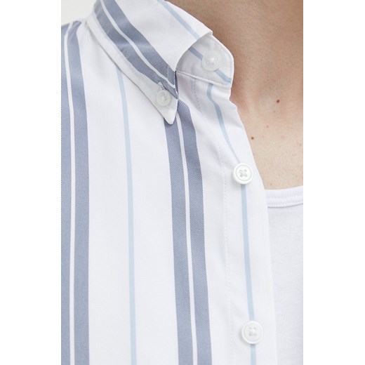 Abercrombie & Fitch koszula męska kolor biały regular z kołnierzykiem Abercrombie & Fitch L ANSWEAR.com