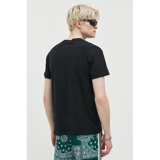 Abercrombie & Fitch t-shirt bawełniany kolor czarny z aplikacją Abercrombie & Fitch M ANSWEAR.com