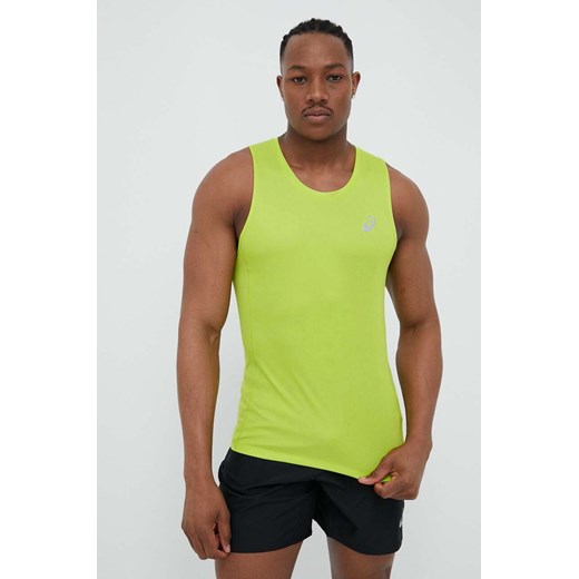 Asics t-shirt do biegania Core Singlet kolor zielony S ANSWEAR.com