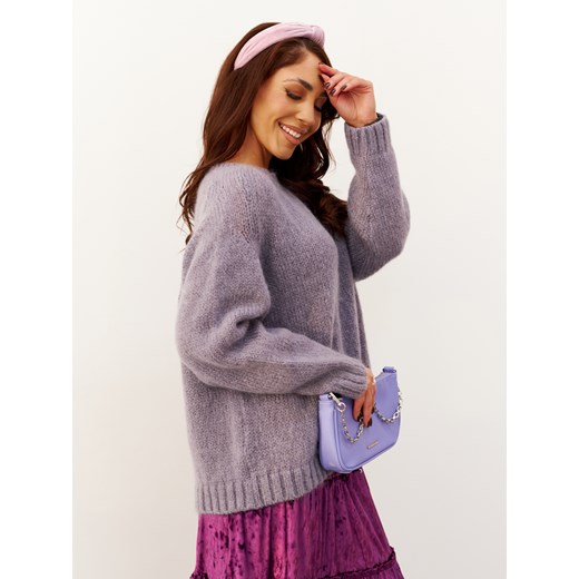 Fioletowy sweter superkid moher By o la la By O La La uniwersalny Yups