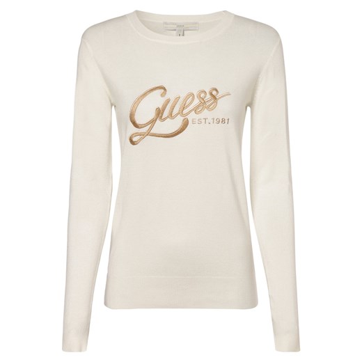 GUESS Sweter damski Kobiety écru jednolity Guess S vangraaf