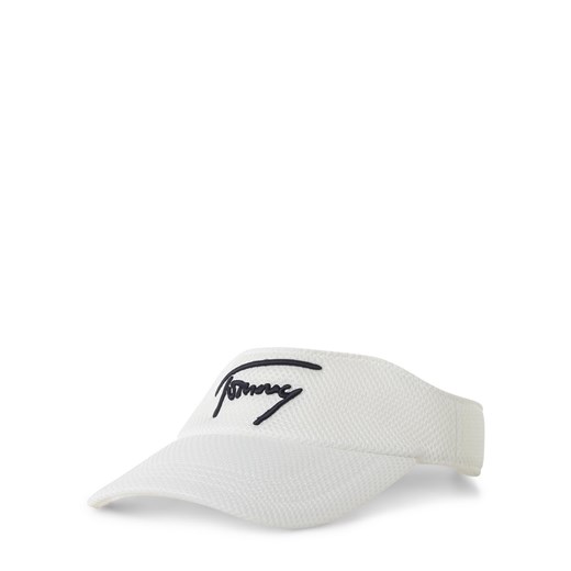 Tommy Jeans Damska czapka z daszkiem Kobiety Sztuczne włókno biały wypukły wzór Tommy Jeans ONE SIZE vangraaf