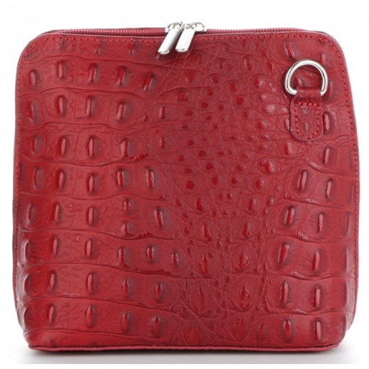 Torebki Skórzane Listonoszki wzór krokodyla Genuine Leather Made in Italy Genuine Leather wyprzedaż torbs.pl