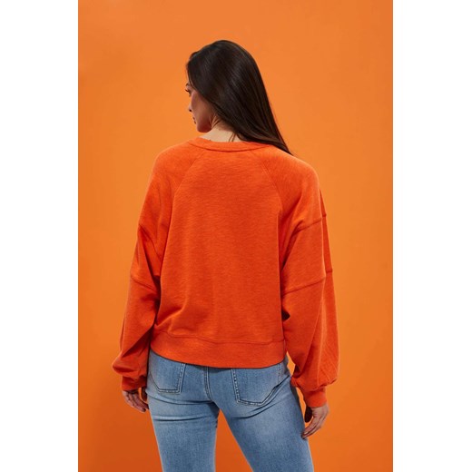 Bluza damska Moodo.pl krótka z tkaniny 