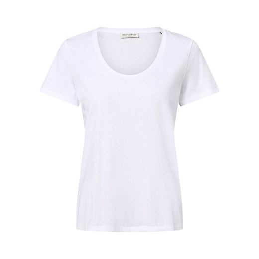 Marc O'Polo T-shirt damski Kobiety Bawełna biały jednolity XL okazja vangraaf