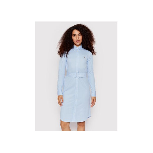 Polo Ralph Lauren Sukienka koszulowa 211800510002 Niebieski Regular Fit Polo Ralph Lauren M okazja MODIVO