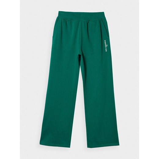 Szerokie spodnie dresowe damskie - zielone Outhorn S OUTHORN