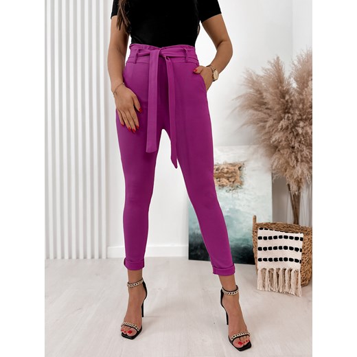 spodnie pylos fioletowe xl/42 ze sklepu UBRA w kategorii Spodnie damskie - zdjęcie 153357461