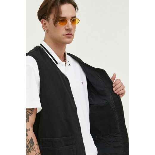 Dickies bezrękawnik jeansowy męski kolor czarny przejściowy Dickies L ANSWEAR.com