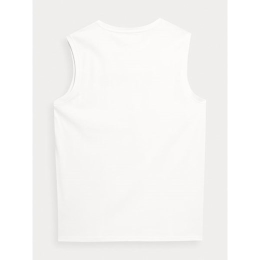 T-shirt męski 4F z krótkimi rękawami młodzieżowy biały