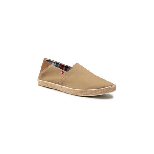 Tommy Hilfiger Espadryle Easy Summer Slip On FM0FM00569 Beżowy Tommy Hilfiger 42 wyprzedaż MODIVO