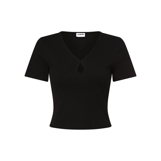 Noisy May T-shirt damski Kobiety Bawełna czarny jednolity ze sklepu vangraaf w kategorii Bluzki damskie - zdjęcie 153380832
