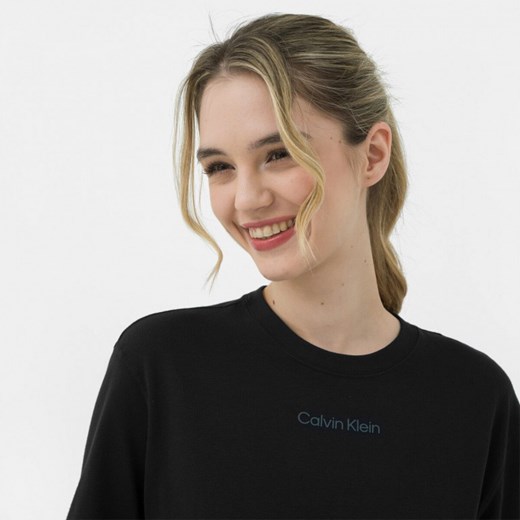 Bluzka damska Calvin Klein z okrągłym dekoltem z krótkim rękawem 