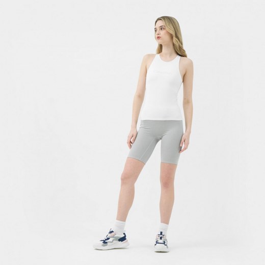 Bluzka damska Calvin Klein szara z elastanu w sportowym stylu 