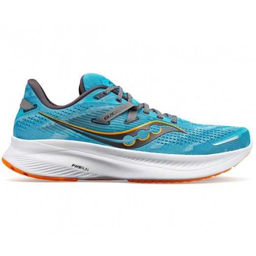 Saucony buty sportowe męskie wiązane niebieskie z tworzywa sztucznego