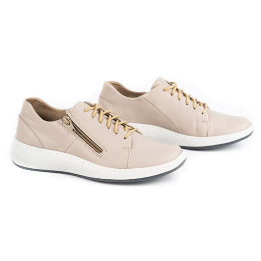 WASAK Półbuty damskie sneakersy skórzane 0602W szare Wasak 37 ButyModne.pl