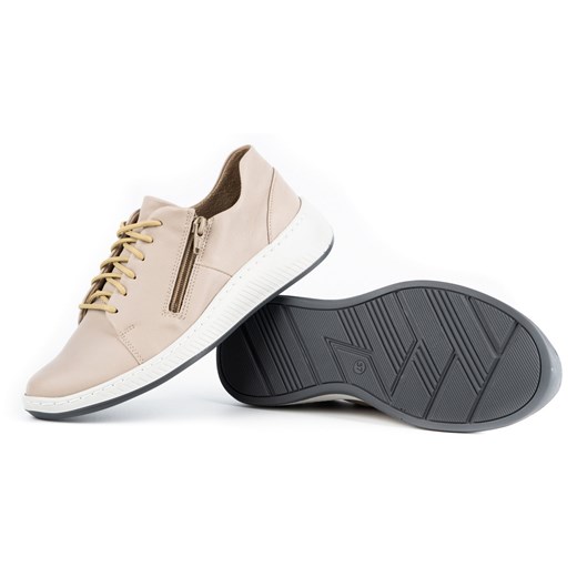 WASAK Półbuty damskie sneakersy skórzane 0602W szare Wasak 39 ButyModne.pl