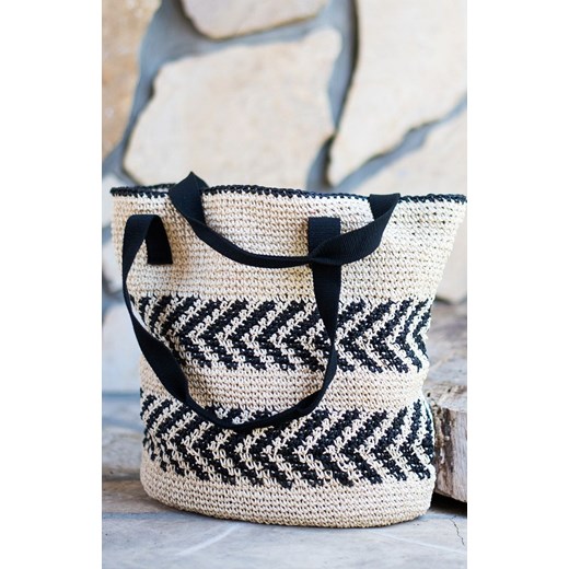 That way torebka tr21211-1, Kolor beżowo-czarny, Rozmiar uniwersalny, Art of uniwersalny Primodo