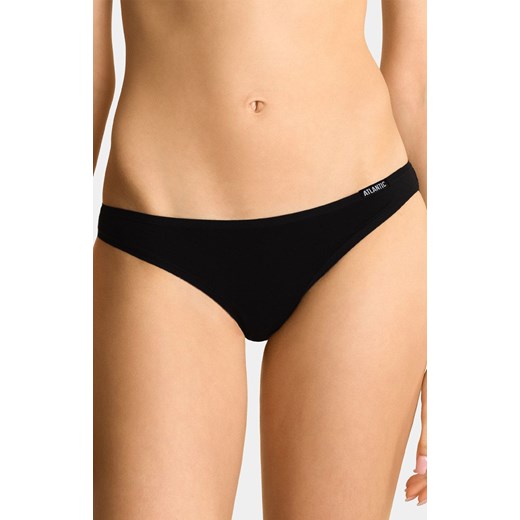 3BLP-599 bawełniane czarne figi damskie bikini 3-pack, Kolor czarny, Rozmiar M, ATLANTIC ze sklepu Intymna w kategorii Majtki damskie - zdjęcie 153473233
