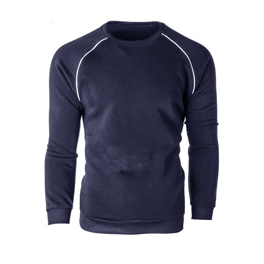 Bluza męska bez kaptura R210 - granat ze sklepu Risardi w kategorii Bluzy męskie - zdjęcie 153474882