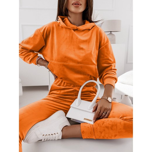 Welurowy komplet dresowy bluza + spodnie CLASSICO - orange Magmac one size magmac.pl wyprzedaż