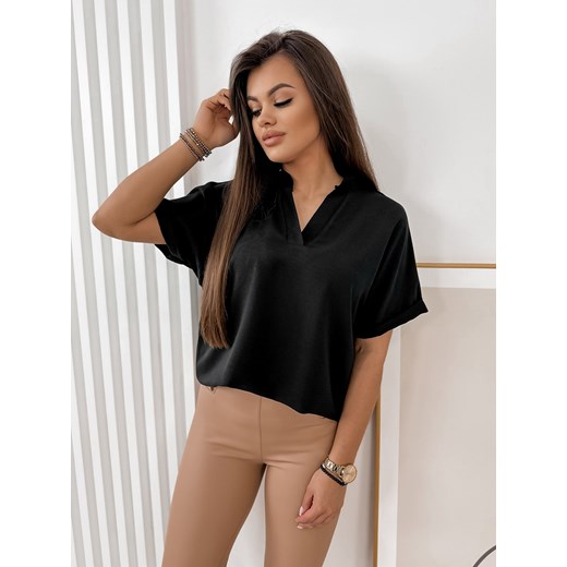 bluzka asuan czarna uni ze sklepu UBRA w kategorii Bluzki damskie - zdjęcie 153494762