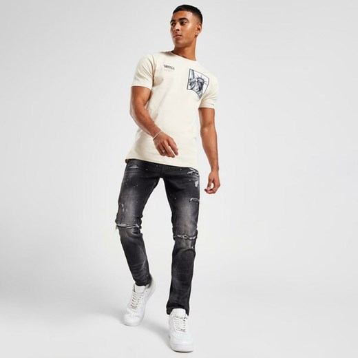 SUPPLY & DEMAND SPODNIE RAVEN JEAN BLK DENIM JEANS CZARNY SUPTM16592 Supply & Demand L JD Sports