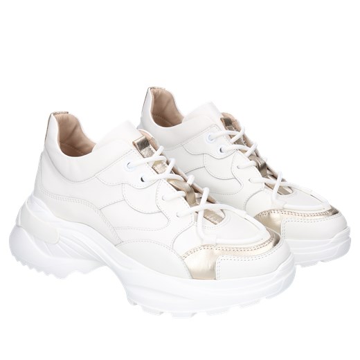Białe sneakersy Pili, Kampa, KP0004-02, Konopka Shoes Kampa 37 Konopka Shoes