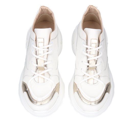 Białe sneakersy Pili, Kampa, KP0004-02, Konopka Shoes Kampa 35 Konopka Shoes