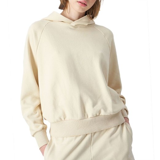 Bluza Champion Eco-Friendly Organic Cotton Hoodie 116215-YS015 - beżowa ze sklepu streetstyle24.pl w kategorii Bluzy damskie - zdjęcie 153507173