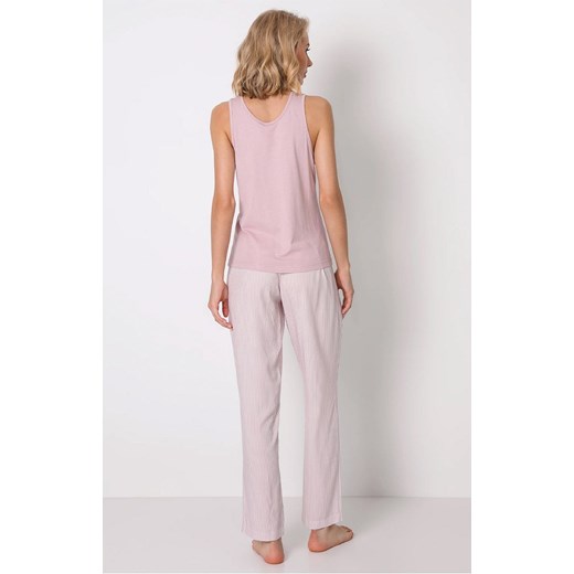 Aruelle Piżama dwuczęściowa Vanessa Long z długimi spodniami, Kolor różowy, M Intymna