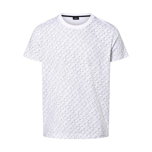 Joop Jeans T-shirt męski Mężczyźni Bawełna biały wzorzysty Joop Jeans M vangraaf