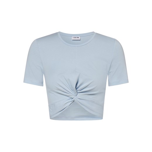 Noisy May T-shirt damski Kobiety Bawełna jasnoniebieski jednolity ze sklepu vangraaf w kategorii Bluzki damskie - zdjęcie 153529930