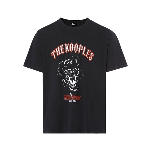 T-shirt męski The Kooples czarny z krótkim rękawem 